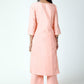 trueBrowns Peach Gota Kurta-Pant-Dupatta | Swadesiicart