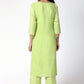 trueBrowns Green Gota Kurta-Pant-Dupatta | Swadesiicart