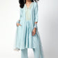 trueBrowns Blue Gota Kurta-Pant-Dupatta | Swadesiicart