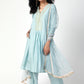 trueBrowns Blue Gota Kurta | Swadesiicart