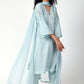 trueBrowns Blue Silver Laced Kurta-Pant-Dupatta | Swadesiicart