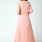 trueBrowns Peach Lace Kurta-Pant-Dupatta | Swadesiicart