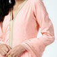 trueBrowns Peach Lace Kurta-Pant-Dupatta | Swadesiicart
