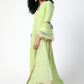 trueBrowns Green Lace Kurta-Pant-Dupatta | Swadesiicart