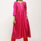 trueBrowns Pink Laced Kurta Set | Swadesiicart
