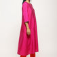 trueBrowns Pink Laced Kurta Set | Swadesiicart
