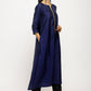 trueBrowns Blue Laced Kurta Set | Swadesiicart