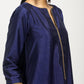 trueBrowns Blue Laced Kurta Set | Swadesiicart