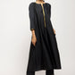 trueBrowns Black Laced Kurta- Foil Pant | Swadesiicart