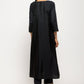 trueBrowns Black Laced Kurta- Foil Pant | Swadesiicart