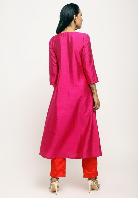 trueBrowns Pink Angrakha Set | Relove | Swadesiicart