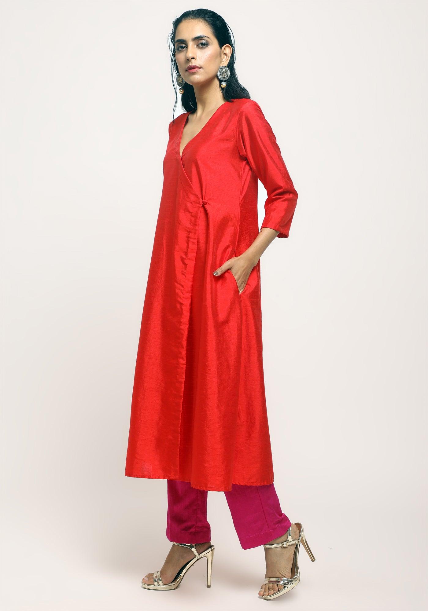 trueBrowns Pink Angrakha Set | Relove | Swadesiicart