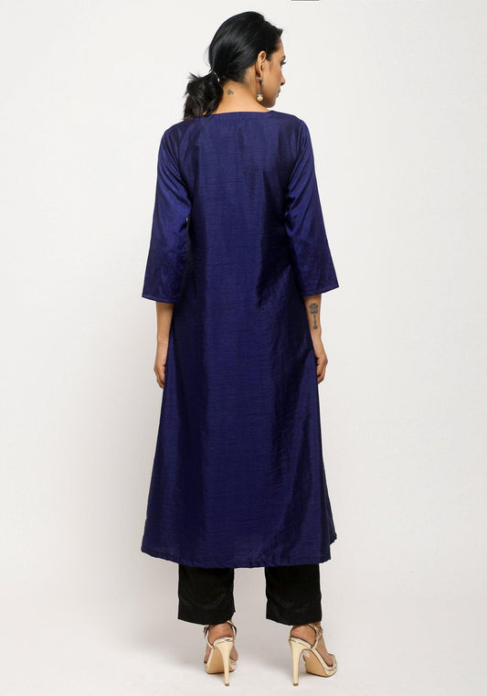trueBrowns Blue Angrakha Set | Swadesiicart