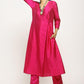 trueBrowns Pink Angrakha Foil Pant | Swadesiicart