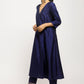 trueBrowns Blue Angrakha Foil Pant | Swadesiicart