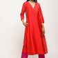 trueBrowns Orange Foil Angrakha Set | Swadesiicart
