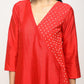 trueBrowns Orange Foil Angrakha Set | Swadesiicart