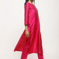 trueBrowns Pink Foil High Slit- Foil Pant | Swadesiicart
