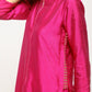 trueBrowns Pink Foil High Slit- Foil Pant | Swadesiicart