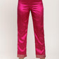 trueBrowns Pink Foil High Slit- Foil Pant | Swadesiicart