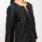 trueBrowns Black Foil High Slit- Foil Pant | Swadesiicart