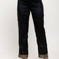 trueBrowns Black Foil High Slit- Foil Pant | Swadesiicart