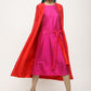 trueBrowns Orange Pink Silk Jacket | Swadesiicart