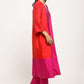 trueBrowns Orange Pink Jacket Kurta Set | Swadesiicart