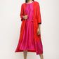 trueBrowns Orange Pink Jacket Dress Set | Swadesiicart
