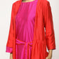 trueBrowns Orange Pink Jacket Dress Set | Swadesiicart