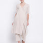 trueBrowns Beige Pure Cotton Angrakha | Swadesiicart