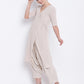 trueBrowns Beige Pure Cotton Angrakha | Swadesiicart