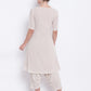 trueBrowns Beige Pure Cotton Angrakha | Swadesiicart