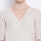trueBrowns Beige Pure Cotton Angrakha | Swadesiicart