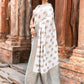 Joban Fashion Light Sky Blue Crepe Chiffon Pure Handloom Banarasi Silk Saree | Swadesiicart