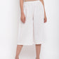 trueBrowns White Cotton Pant | Swadesiicart