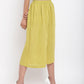 trueBrowns Green Cotton Pant | Swadesiicart