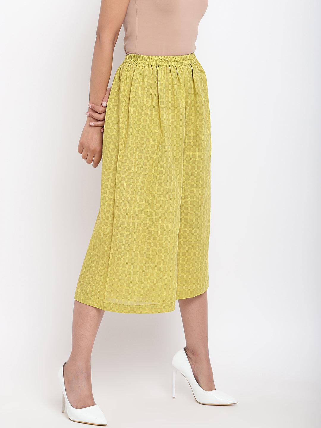 trueBrowns Green Cotton Pant | Swadesiicart