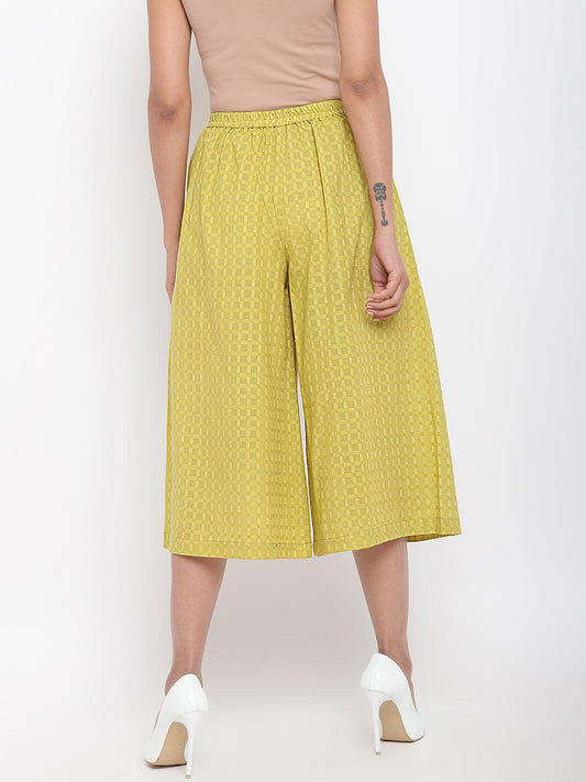 trueBrowns Green Cotton Pant | Swadesiicart