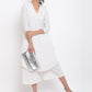 trueBrowns White Dobby Kurta Set | Swadesiicart