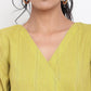 trueBrowns Green Cotton Angrakha Kurta Set | Relove | Swadesiicart