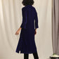 trueBrowns Blue Velvet Slit Kurta | Swadesiicart