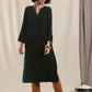 trueBrowns Green Velvet Slit Kurta | Swadesiicart
