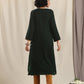 trueBrowns Green Velvet Slit Kurta | Swadesiicart