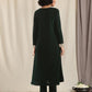 trueBrowns Green Velvet Flared Gota Kurta | Swadesiicart