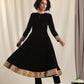 trueBrowns Black Velvet Pant | Swadesiicart