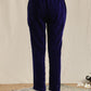 trueBrowns Blue Velvet Pant | Swadesiicart