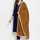 trueBrowns Brown Velvet Shawl | Swadesiicart