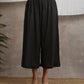 trueBrowns Crinkle Palazzo - Black | Swadesiicart