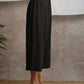 trueBrowns Crinkle Palazzo - Black | Swadesiicart